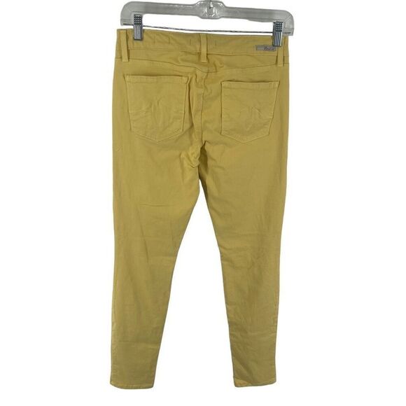 Level 99 Women's Liza Skinny Jeans Pants Mid Rise Casual Pockets Yellow Size 28 - Picture 4 of 11